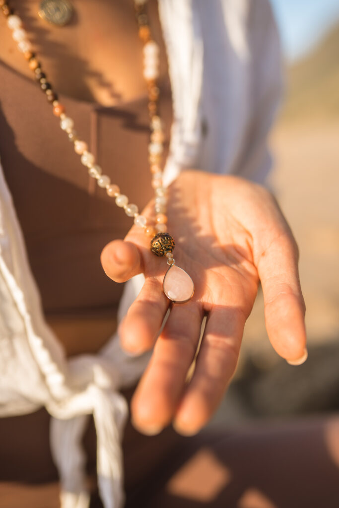 Yoga Mala Gebetskette für Mantra Meditation aus Heilsteinen